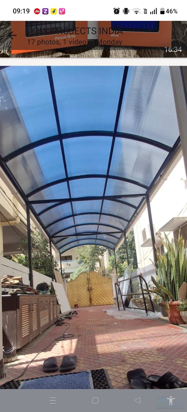 Polycarbonate roofing and skylight sheet